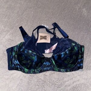 Savage X Fenty -Size: 42DD Baroque Butterfly Lace Quarter-Cup Bra‎ -New With Tag